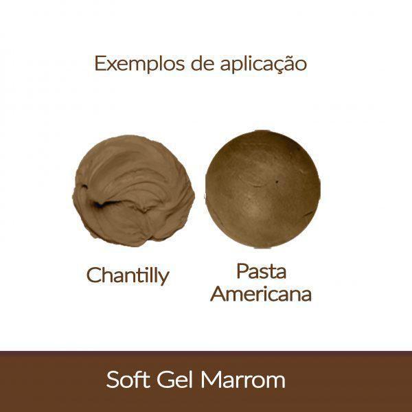 Imagem de Corante Alimentício Gel Marrom Soft Gel 25G Confeitar