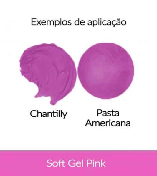 Imagem de Corante Alimentício Soft Gel Rosa Pink Fab 60g