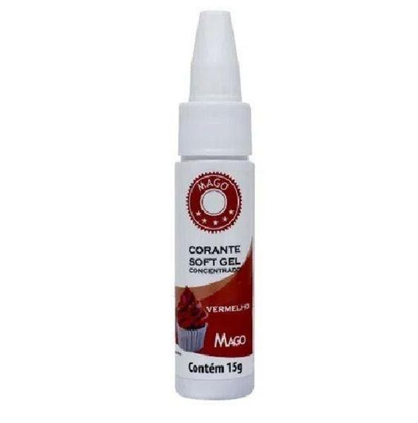 Corante Concentrado Soft Gel Vermelho 15G - Mago Imagem de Corante Concentrado Soft Gel Vermelho 15G - Mago