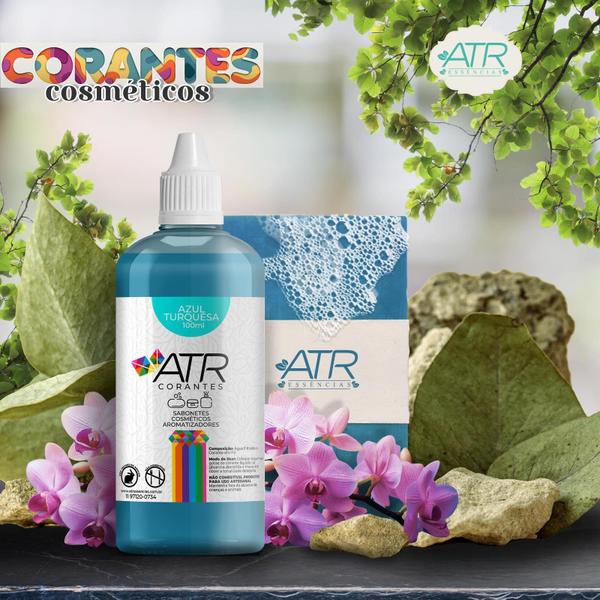 Corante Cosmético ul Turquesa 100 Ml Atr - Atr Essencias Imagem de Corante Cosmético ul Turquesa 100 Ml Atr