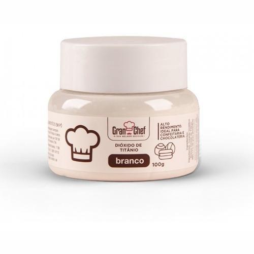 Corante dióxido de titânio 100g gran chef Imagem de Corante dióxido de titânio 100g gran chef