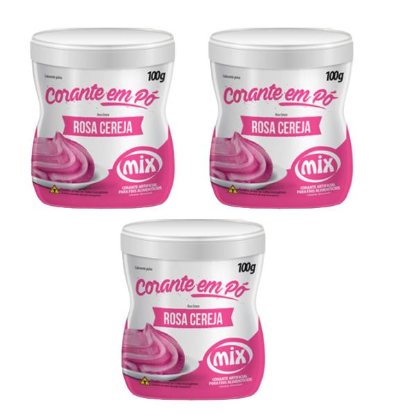 Corante Em Pó Alimentício Confeitaria Kit 3 Potes Grandes - Mix Imagem de Corante Em Pó Alimentício Confeitaria Kit 3 Potes Grandes