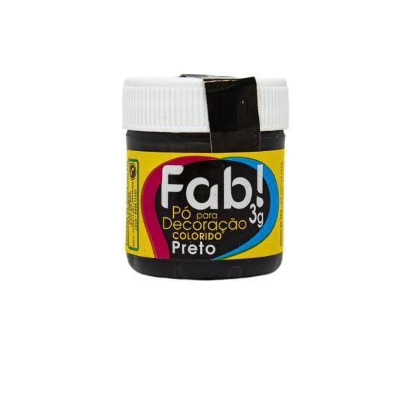 Corante Em Pó Brilho Para Decoração De Bolo Preto - FAB Imagem de Corante Em Pó Brilho Para Decoração De Bolo Preto