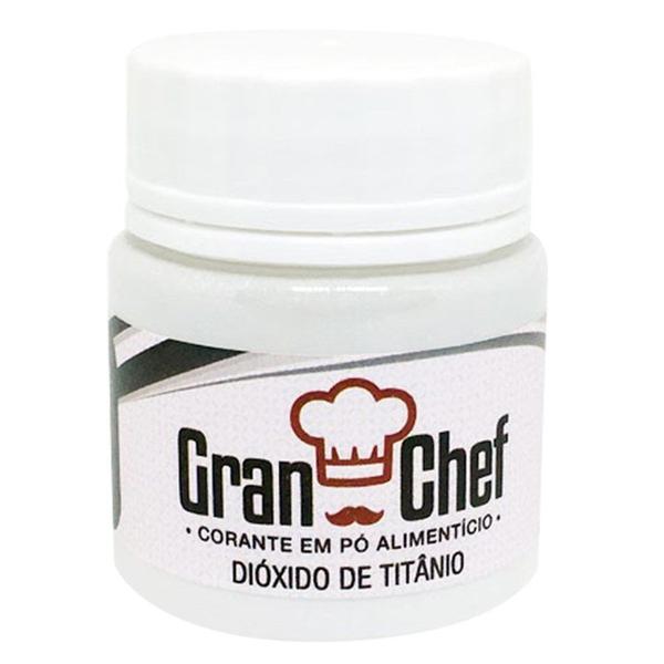 Corante em pó dióxido de titânio branco 15g gran chef Imagem de Corante em pó dióxido de titânio branco 15g gran chef