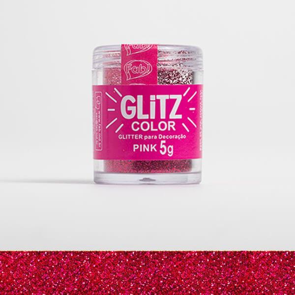 Imagem de Corante Em Pó Glitz Fab Brilho Para Decoração Pink