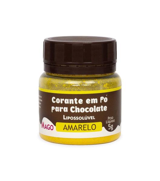 Imagem de Corante Em Po Lipos. P/ Chocolate Amarelo 5g Mago