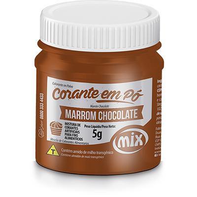 Corante Em Po Marrom Chocolate 5g Mix - MIX Ingredientes Imagem de Corante Em Po Marrom Chocolate 5g Mix
