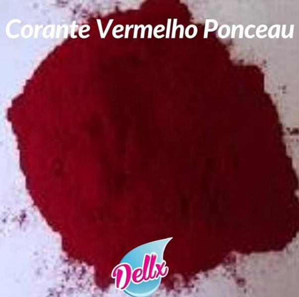 Imagem de Corante em pó Vermelho ponceau  100 grs - Dellx