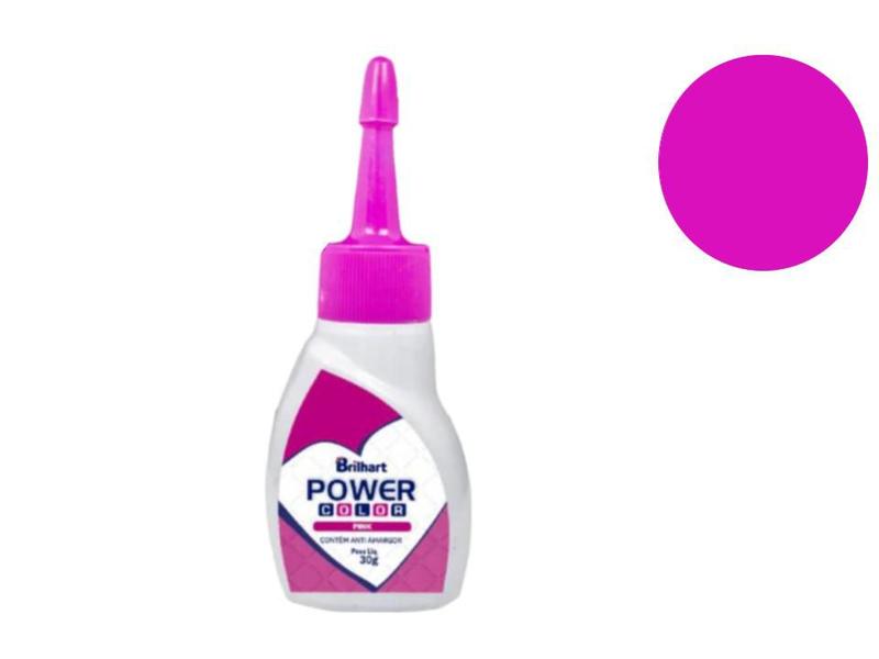 Corante Gel Power Color Rosa Pink 30g - Alimentício - Brilhart Imagem de Corante Gel Power Color Rosa Pink 30g - Alimentício