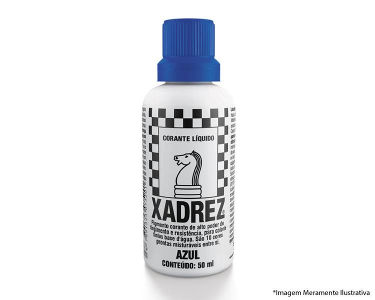 Imagem de Corante Liq Xadrez Extra 50Ml Azul c/12pcs