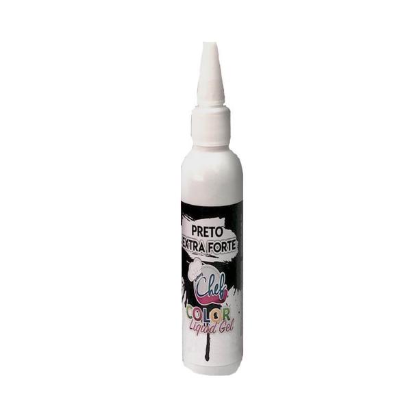 Imagem de Corante Liquid Gel Preto Extra Forte 60g Iceberg Chef