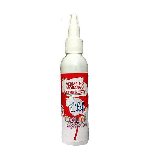 Imagem de Corante Liquid Gel Vermelho Morango Extra Forte 60g Iceberg Chef