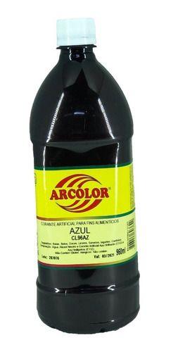 Corante Líquido Azul Alimentício Arcolor 960ml Imagem de Corante Líquido Azul Alimentício Arcolor 960ml