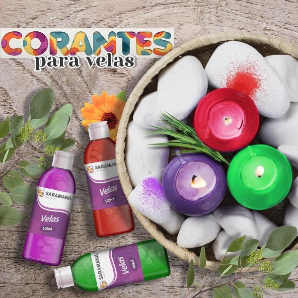 Imagem de Corante Líquido Laranja Saramanil Velas Anilina A Óleo 100Ml