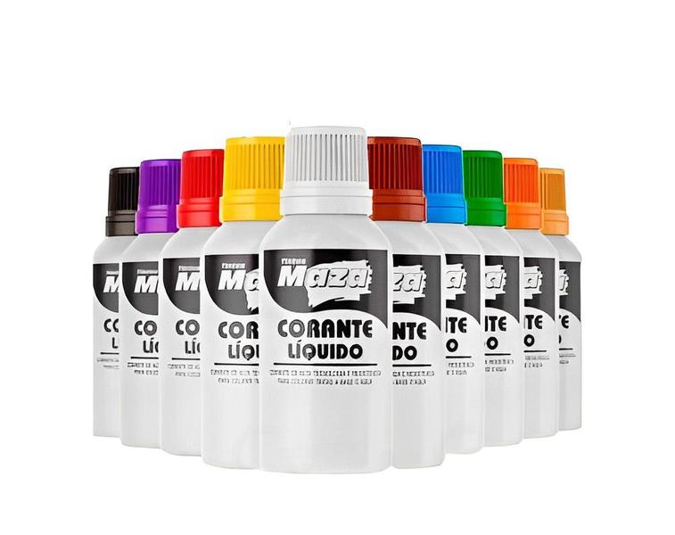 Imagem de Corante Líquido Pigmento 50ml Diversas Cores Maza