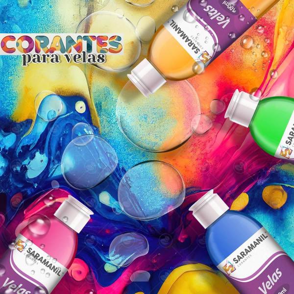 Corante Líquido Pink Fluorescente Sarama Velas Anilina 100Ml - Atr Essencias Imagem de Corante Líquido Pink Fluorescente Sarama Velas Anilina 100Ml