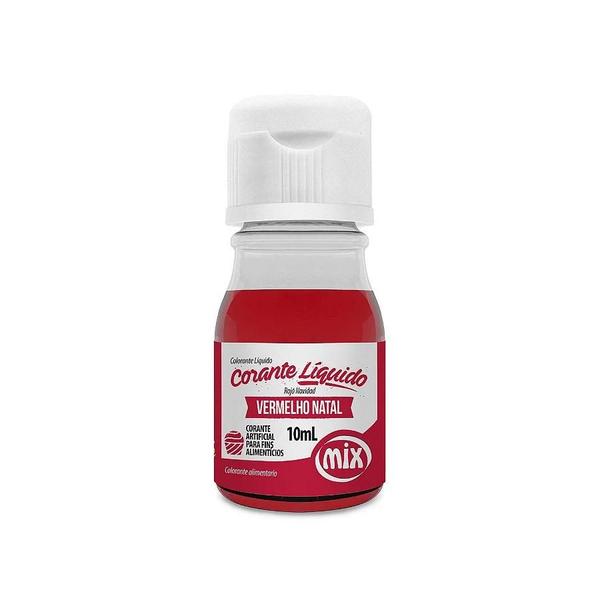 Imagem de Corante Liquido Vermelho Natal 10ml Mix