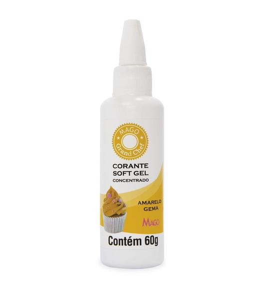 Corante Soft Gel 60gr - Mago Amarelo Gema Imagem de Corante Soft Gel 60gr - Mago Amarelo Gema