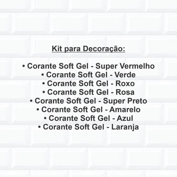 Imagem de Corante Soft Gel Alimentício Comestível 8 Un