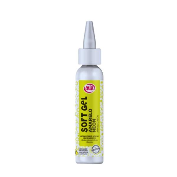 Corante Soft Gel Amarelo Neon 25g Mix Imagem de Corante Soft Gel Amarelo Neon 25g Mix