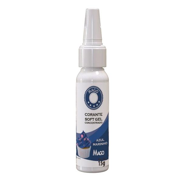 Imagem de Corante Soft Gel Azul Marinho  - 1 Unidade - 60g - Mago -