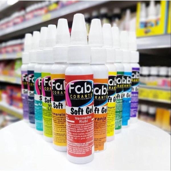 Corante Soft Gel Fab 25g Para Massas Chantilly Glacê 1 unidade - Fab! Imagem de Corante Soft Gel Fab 25g Para Massas Chantilly Glacê 1 unidade