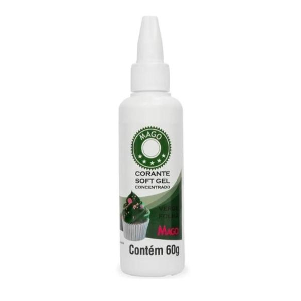 Corante Soft Gel Verde Folha Mago 60g Imagem de Corante Soft Gel Verde Folha Mago 60g