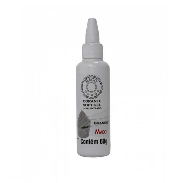 Corante SoftGel Branco 60g Mago Imagem de Corante SoftGel Branco 60g Mago