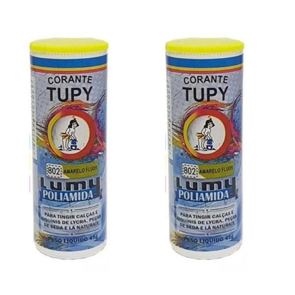 Imagem de Corante Tupy Lumy Poliamida  para lycra, seda, lã  frasco 45g