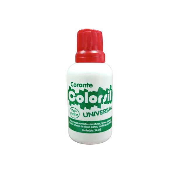 Imagem de Corante Universal Vermelho 34ml  Colorsil