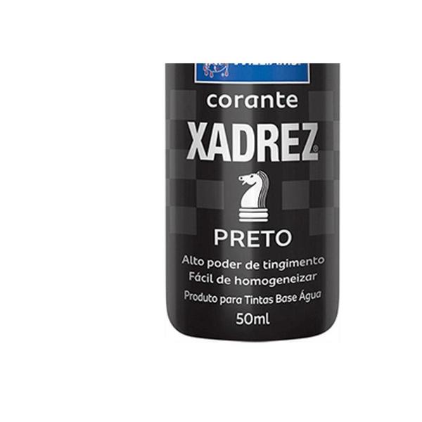 Imagem de Corante Xadrez 50Ml Preto ./ Kit Com 12 Unidades