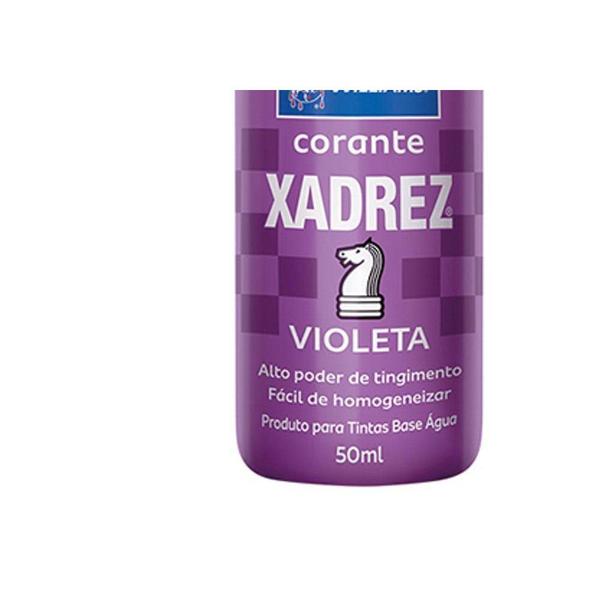 Imagem de Corante Xadrez 50Ml Violeta . / Kit C/ 12 Unidades