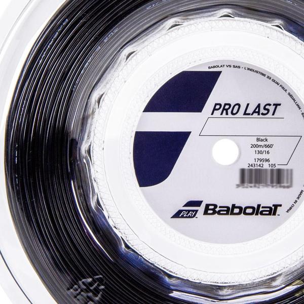 Imagem de Corda Babolat Pro Last 16l 1.30mm Preta Rolo com 200 Metros