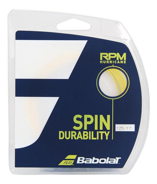 Imagem de Corda Babolat Rpm Hurricane 17 1.25 Copolímero Amarela Set