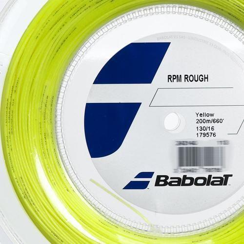 Imagem de Corda Babolat Rpm Rough 16L 1.25Mm Amarelo - Rolo 200 Metros