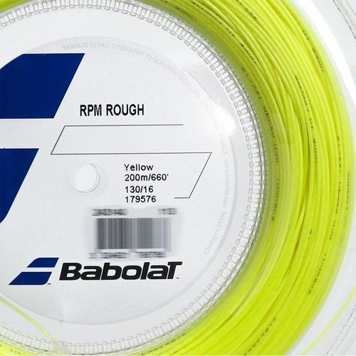 Imagem de Corda Babolat Rpm Rough 16L 1.25Mm Amarelo - Rolo 200 Metros