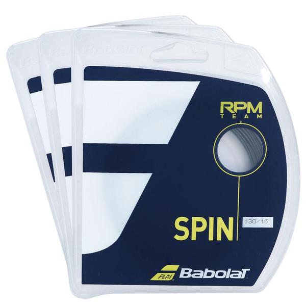 Imagem de Corda Babolat RPM Team 16L 1.30mm Preta - Pack com 3 Sets