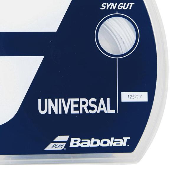 Corda Babolat Synthetic Gut Universal 17L 1.25mm Branca - Set Individual Imagem de Corda Babolat Synthetic Gut Universal 17L 1.25mm Branca - Set Individual