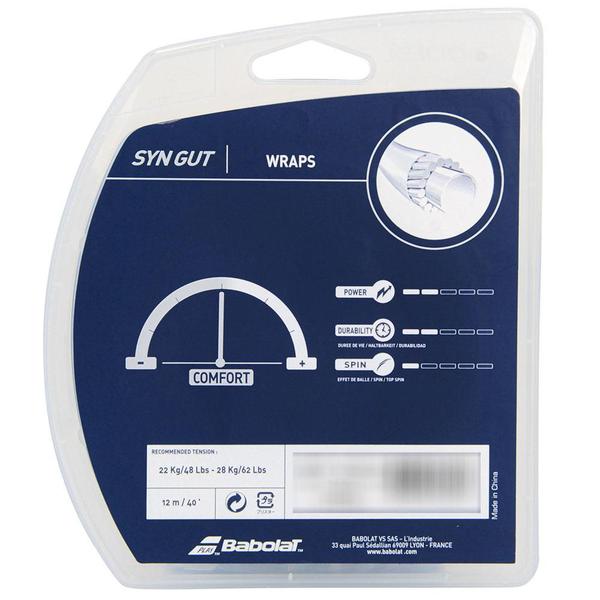 Corda Babolat Synthetic Gut Universal 17L 1.25mm Branca - Set Individual Imagem de Corda Babolat Synthetic Gut Universal 17L 1.25mm Branca - Set Individual