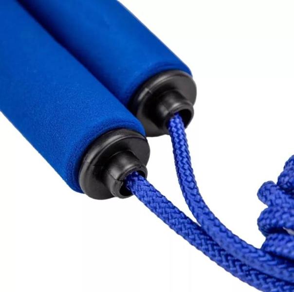 Corda de pular ajustável cabo emborrachados treino pratico resistente - Filó Modas Imagem de Corda de pular ajustável cabo emborrachados treino pratico resistente