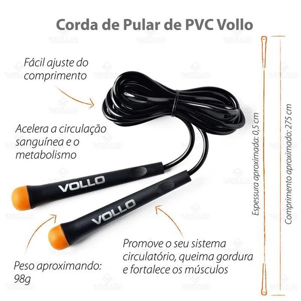 Imagem de Corda De Pular Ajustavel Em Pvc Vollo