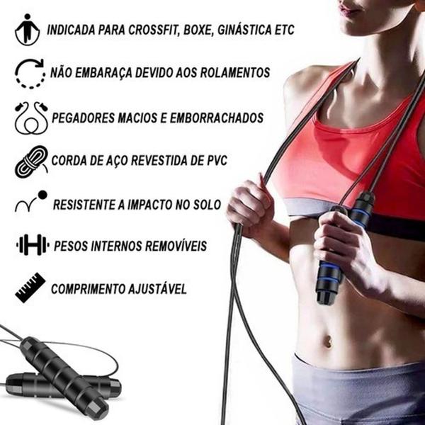 Imagem de Corda De Pular Cross Speed Rope Rolamento Profissional