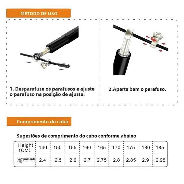 Imagem de Corda De Pular De Ultravelocidade Ajustável De 3M Fio De Aço Para Boxe, Academia, Treinamento