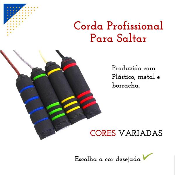 Imagem de Corda de Pular Exercício Físico Speed Rope Treino Profissional