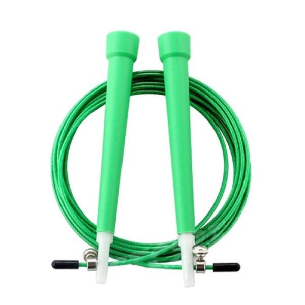 Imagem de Corda De Pular Jump Rope Funcional Fit Aço 3 Metros Super Speed Treino Verde