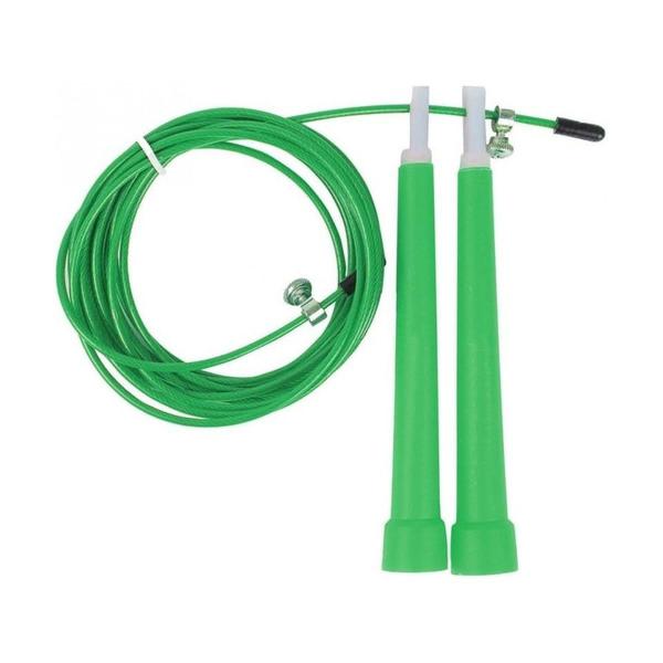 Imagem de Corda De Pular Jump Rope Funcional Fit Aço 3 Metros Super Speed Treino Verde