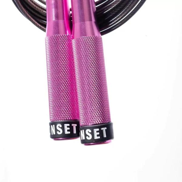 Imagem de Corda de Pular Onset Fitness - Barely Rose/Black + Case