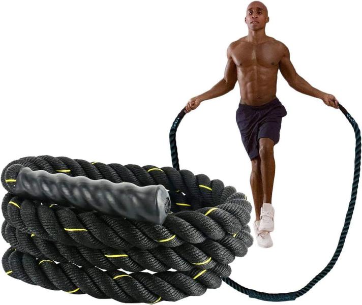 Corda de pular pesada para exercícios corporais totais e treinamento de força - HUOGUO Imagem de Corda de pular pesada para exercícios corporais totais e treinamento de força