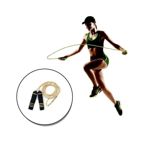 Imagem de Corda De Pular Profissional Jump Rope Pula Treino Laranja