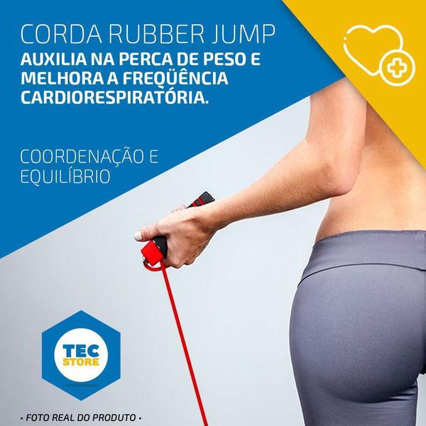 Imagem de Corda De Pular Rolamento Treino Speed Academia Fit Exercício